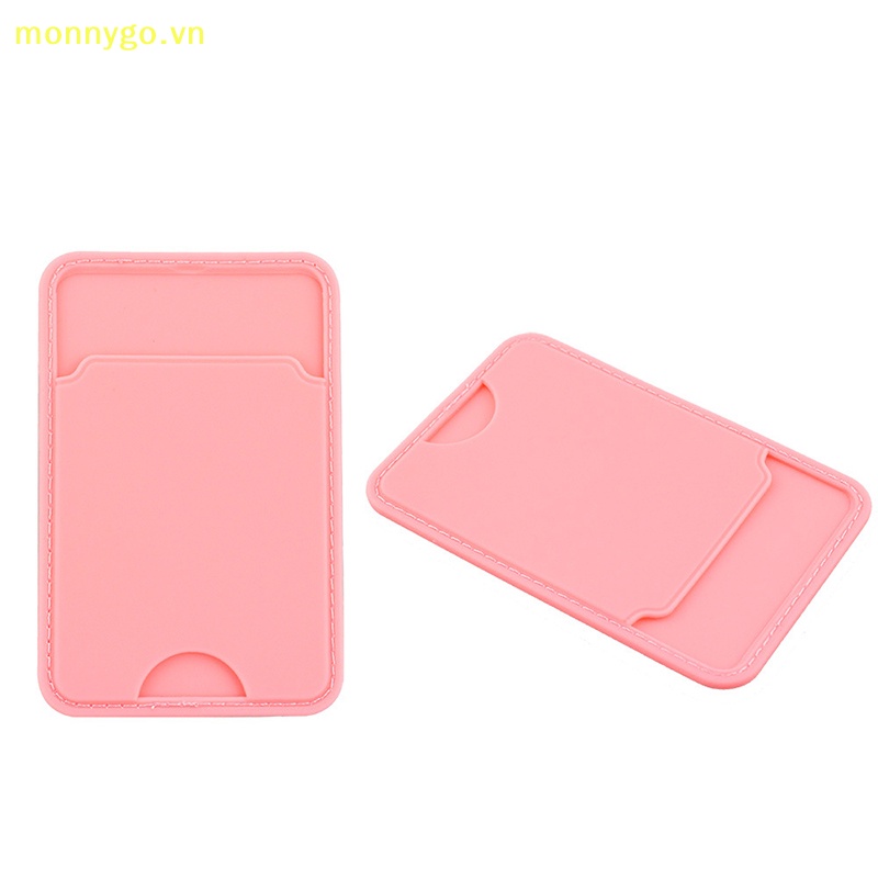 Monnygo bán chạy điện thoại di động silicone điện thoại di động mặt sau dán chủ thẻ đặt xe buýt kiểm soát truy cập id thẻ ngân hàng dán trong túi vn