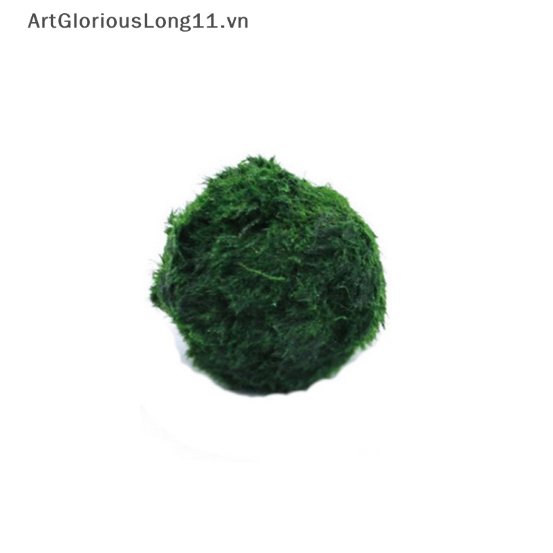 Artgloriouslong 3-4cm marimo balls tảo cá tôm trang trí mô phỏng quả bóng tảo xanh cây nhân tạo.