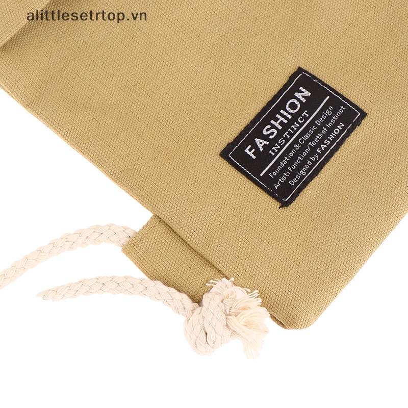 Alittlesetrtop 1pc ba lô dây rút vải thời trang trường học tập thể dục túi dây rút dây thường knapsack school back pack cho thanh thiếu niên.