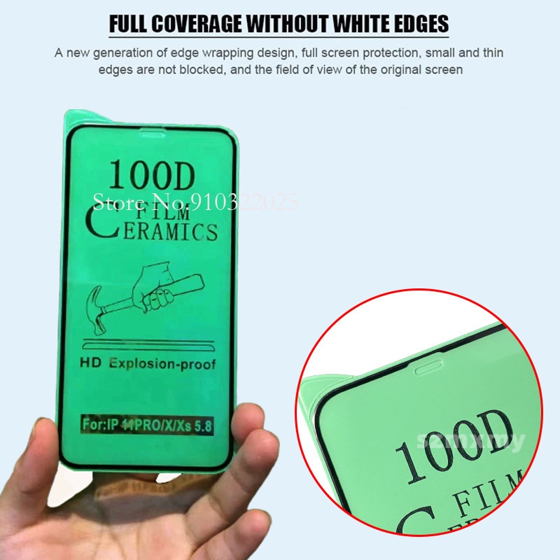 Phim điện thoại trong suốt hd bằng gốm mềm 100d mới cho iphone 15 14 pro max 13 mini 12 11 xs xr x 8 7 6 14plus non-glass matte screen protectors