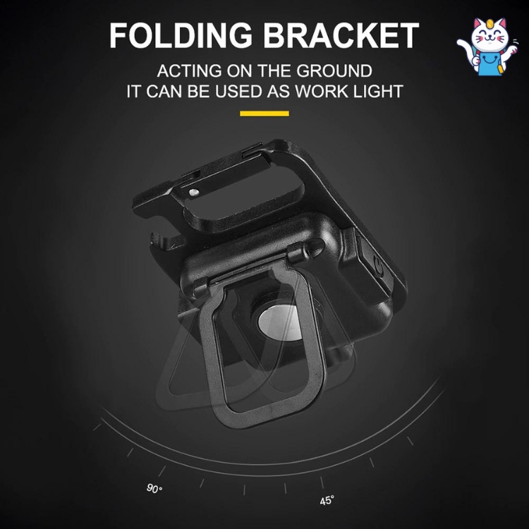 Đèn Led COB Khẩn Cấp Tự Vệ Siêu Sáng Đi Rừng Dã Ngoại Đa Năng Treo Móc Khóa, Nam Châm