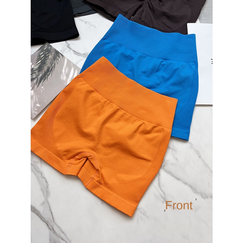 Quần Short Thể Thao Lưng Cao Không Đường May Thoáng Khí Nhanh Khô Thích Hợp Chạy Bộ Tập yoga
