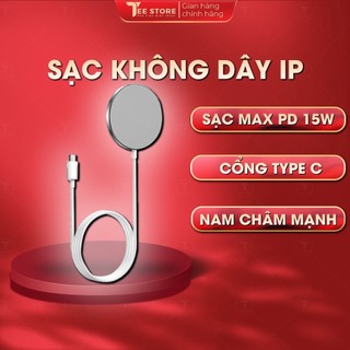 Sạc không dây từ tính 15W trong suốt cho điện thoại lPhone - SMSIP