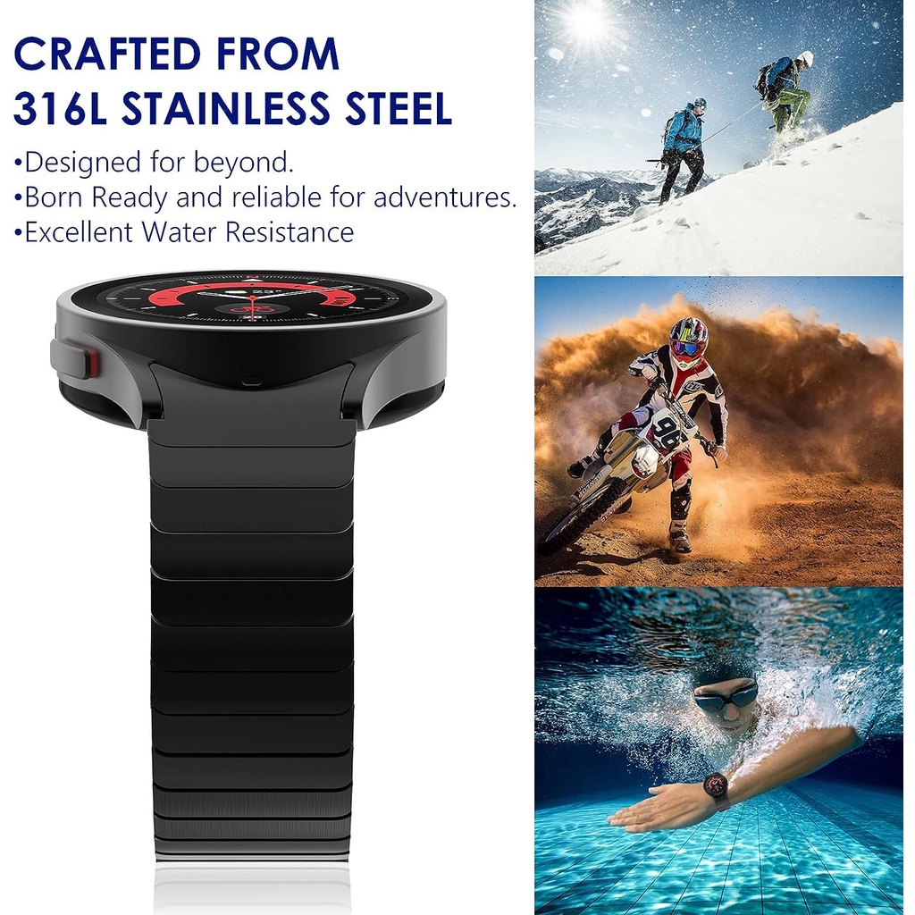 No gap dây đeo kim loại starp bằng thép không gỉ cho samsung galaxy watch 4/6 classic 47mm 43mm 46 42mm galaxy watch 4 5 6 40mm 44mm 5pro