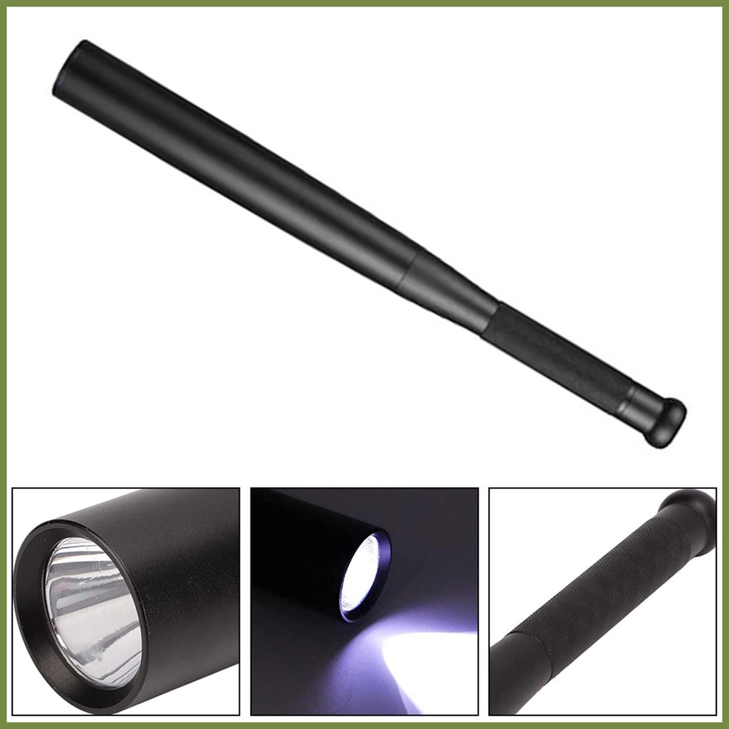 Bóng chày bat đèn pin led đèn pin hợp kim nhôm chống thấm nước cho trường hợp khẩn cấp tự bảo vệ chiếu sáng ngoài trời kouvn kouvn