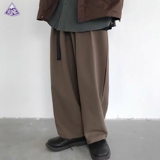 Quần nam vunc xu hướng mới thời trang đơn giản và linh hoạt quần dài màu đồng nhất cổ điển rộng rãi quần phù hợp với quần