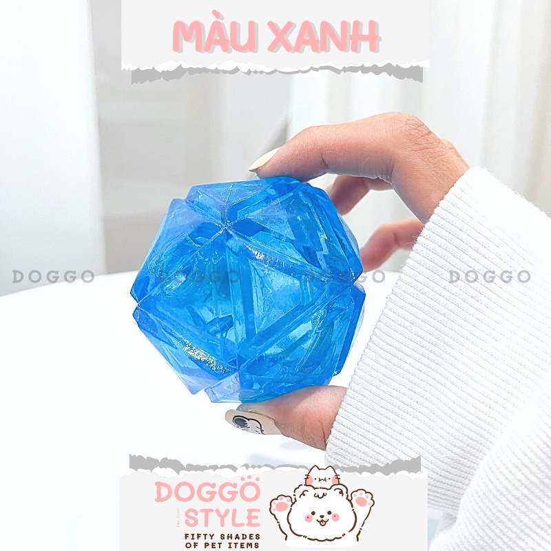 Đồ Chơi Cho Chó Bóng Lục Giác Phát Sáng Doggostyle Chất Liệu TPR Cao Cấp Giúp Làm Sạch Răng Giảm Stress Cho Thú Cưng