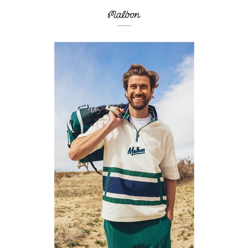 Malbon Áo Khoác Thể Thao Đánh golf Tay Ngắn Cổ Đứng Phối Khóa Kéo Thời Trang Cho Nam Và Nữ skkx