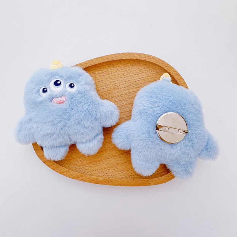 Móc Khóa Hình Thú Nhồi Bông Mắt Quái Vật Ba Mắt Nhỏ Đáng Yêu hb