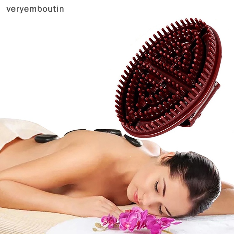 In tpu meridian brush massage veins stovepipe slimming tăng cường miễn dịch đinh tán bàn chải body massager guasha tool body health gift n