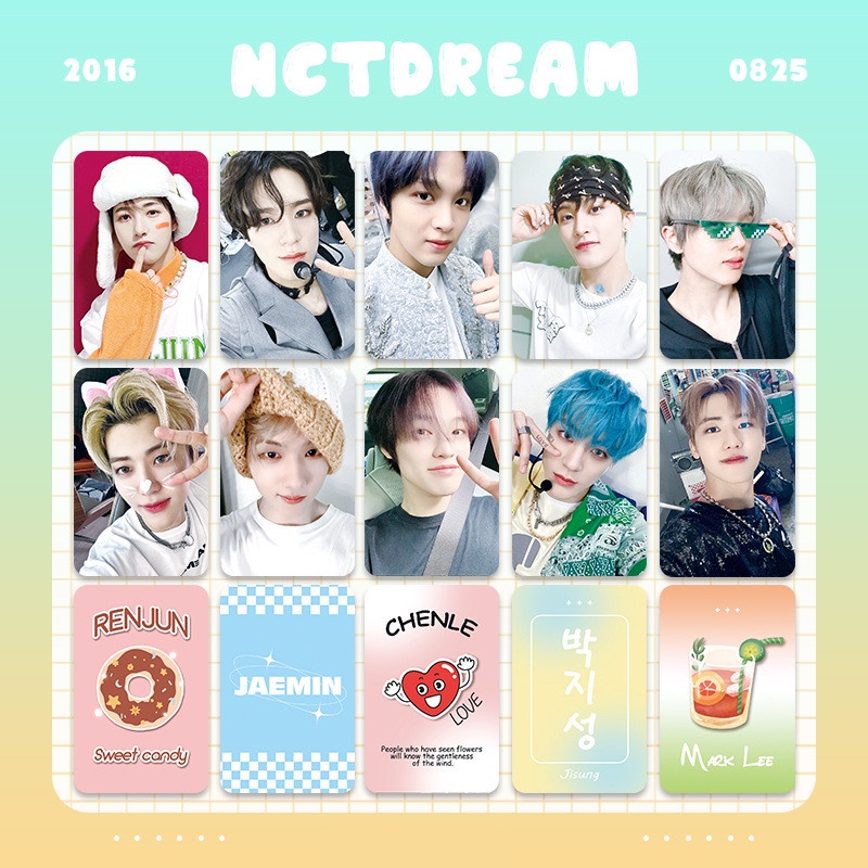 6 cái / bộ nct dream photocards jisung jeno haechan jaemin chenle renjun mark lomo cards nctdream kpop postcards vận chuyển nhanh ym
