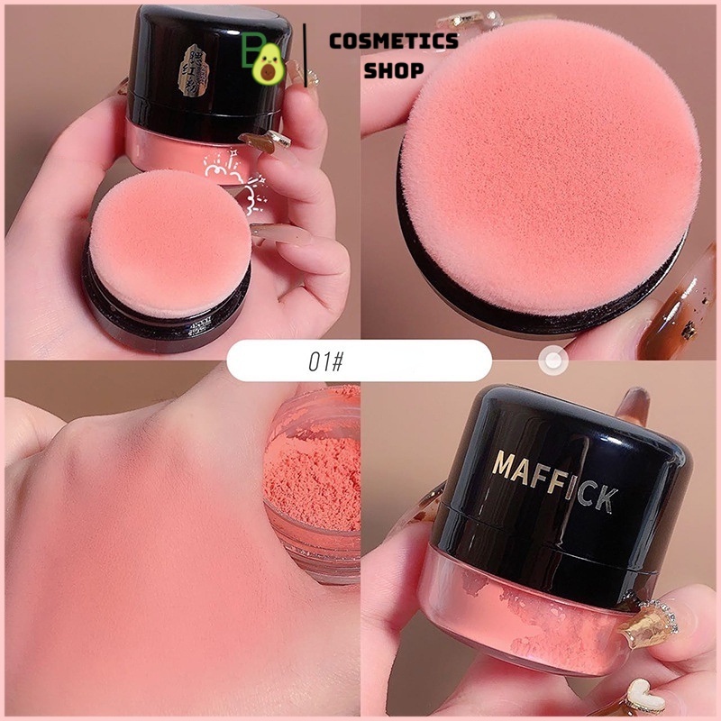 Phấn Má Hồng Maffick Dạng Bột Chống Thấm Nước Màu Sắc Tự Nhiên Bền Màu Lâu Trôi
