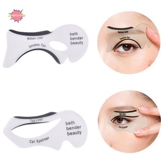 [auspiciousv] 2pcs eyeliner stencils winged eyeliner stencil models template shaping tools eyebrows template card eye shadow makeup tool