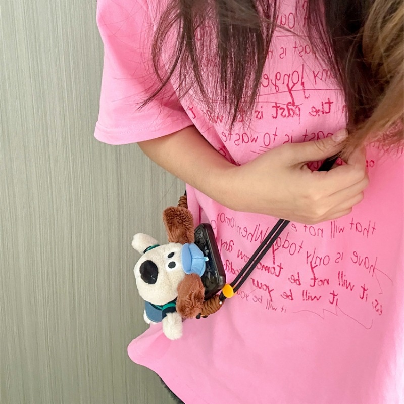 Ere1 wallace gromit phim hoạt hình điện thoại di động quay lại kẹp dây buộc crossbody dây bện ngoài trời