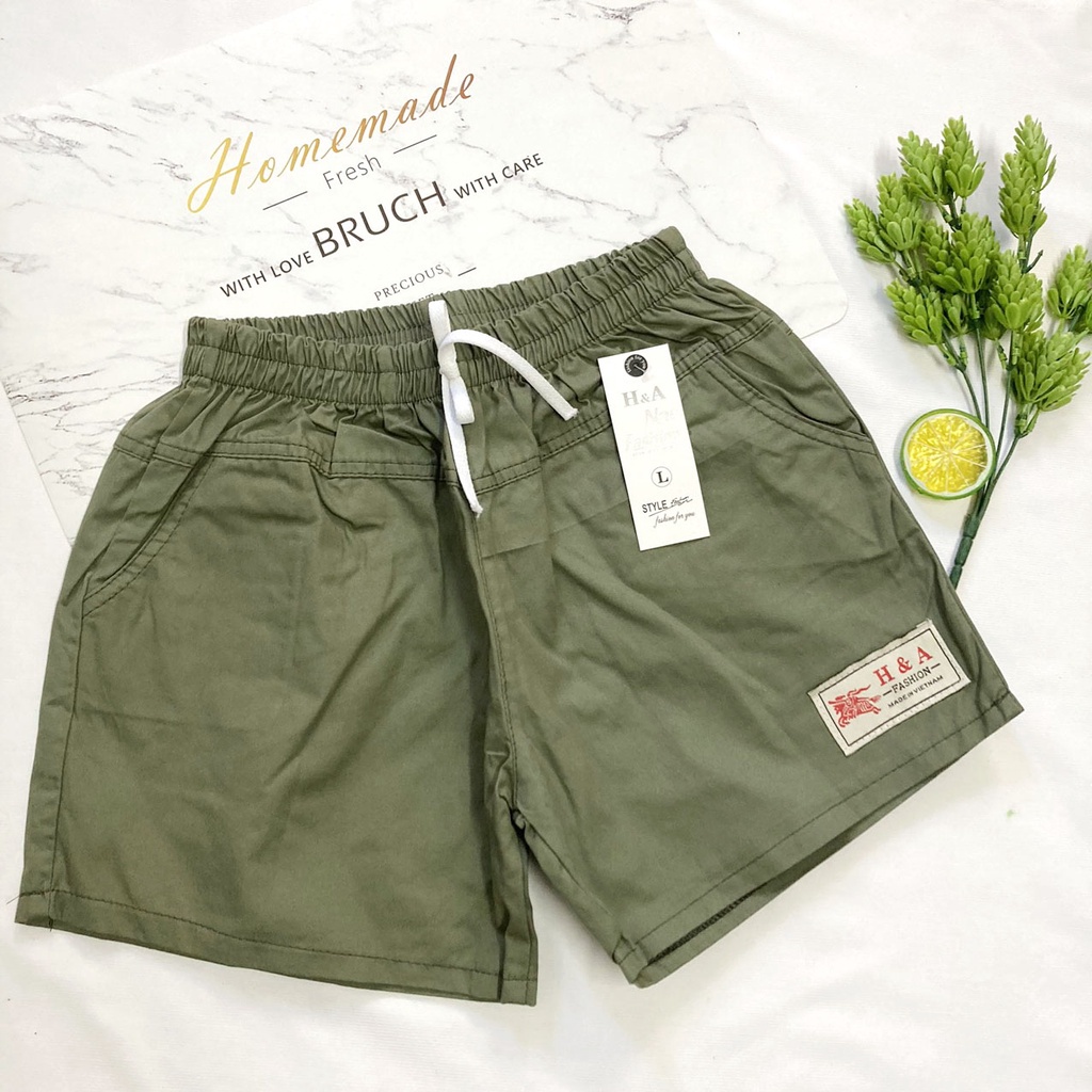 Quần Short đùi nữ vải kaki lưng thun mềm mát từ 40kg-60kg - QDN001