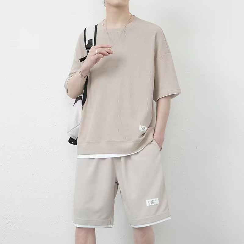 Bộ đồ thể thao nam mùa hè chất cotton xốp thái form dáng đẹp mặc mát - Fashion Hand