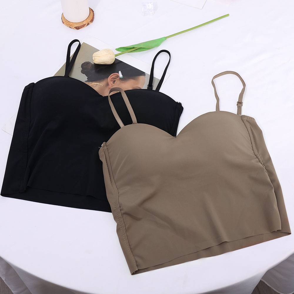 Áo Ngực Thể Thao Không Đường May Có Mút Đệm Chống Sốc Thoải Mái Dành Cho Nữ