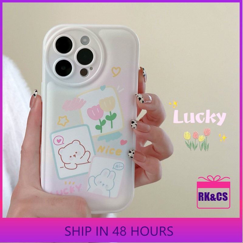 ỐP LƯNG IPHONEỐp Điện Thoại Hình Gấu / Thỏ Cho iPhone 6 / 6s / 6plus / 7 / 7plus / 8 / 8plus / xs / 11 / 12 / 13 / 14 / pro / max / plus / promax / promax / 14-QD