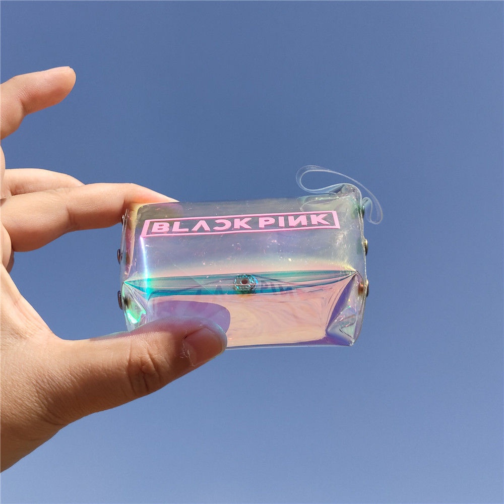 Túi Đựng Bút Màu Laser In Hình Blackpink Sáng Tạo