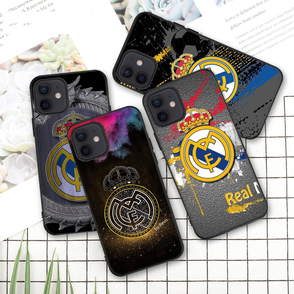 Ốp Điện Thoại TPU Mềm Họa Tiết Câu Lạc Bộ Real Madrid Cho iPhone 11 11 Pro 11 Pro Max 12 12 Mini 12 Pro 12 Pro Max