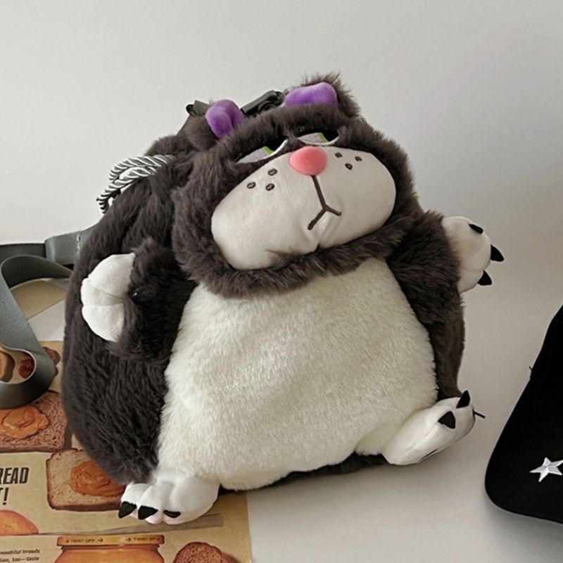 Túi Đeo Chéo Vai Hình Mèo Hoạt Hình Đáng Yêu Dành Cho Nữ