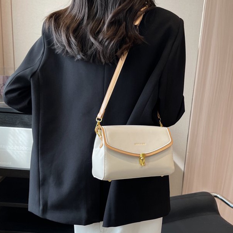 Ielgy Túi Đeo Vai Hình Vuông Cỡ Nhỏ / Vừa / Nhỏ Có Khóa Từ Tính Phong Cách Hàn Quốc Dễ Phối Đồ Thời Trang Cho Nữ