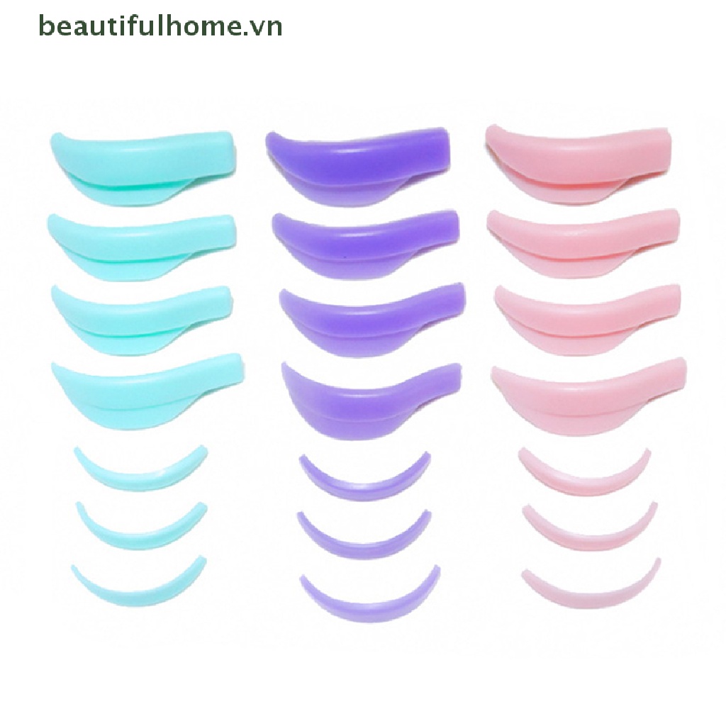 Set 4 / 5 / 7 Cặp Đệm Silicone Hỗ Trợ Nâng Mi Giả