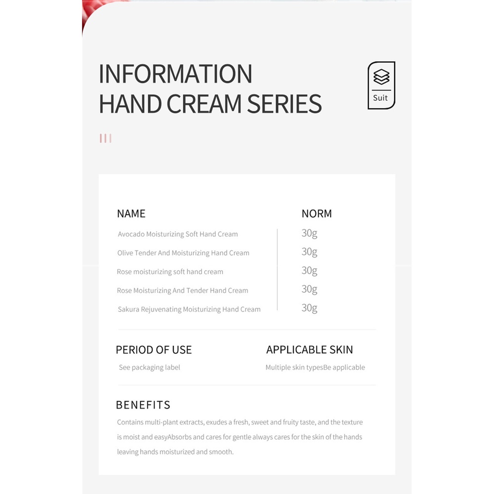 ✧Ready Stcok Kem Bôi Tay Sadoer Dưỡng Ẩm Cấp Ẩm Ngăn Ngừa Khô Nứt Nhẹ Không Gây Kích Ứng Làm Sáng Màu Da Chăm Sóc Cơ Thể Cao Hơn 30G