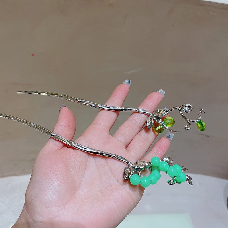 Kẹp Tóc Đính Pha Lê Phong Cách Trung Hoa Cổ Điển Sang Trọng Cho Nữ