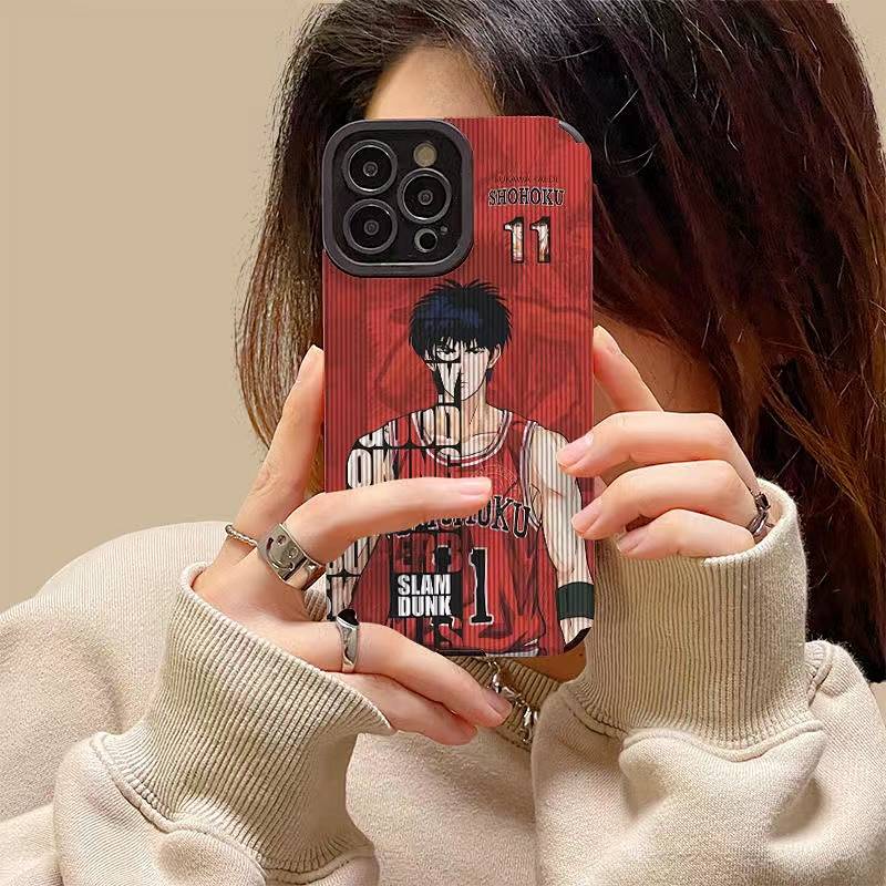 Ốp điện thoại mềm GYMG hình Slam Dunk chống rơi thích hợp cho Apple iPhone 14/13 Promax 11 XR Xsmax 8P/12pro