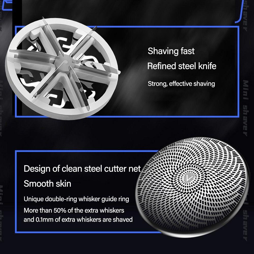 OKDEALS Dao Cạo Râu Mini Bỏ Túi Tiện Dụng Cho Nam