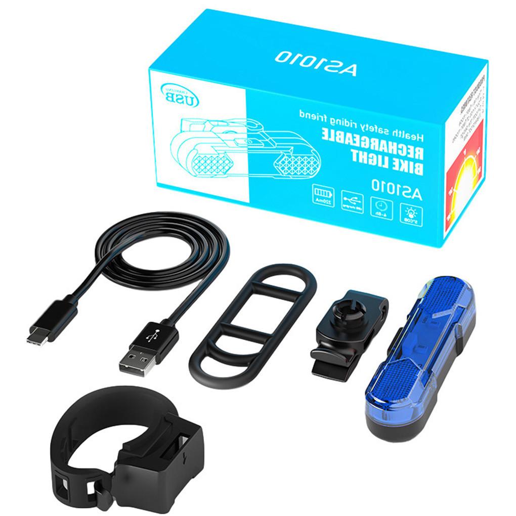 Đèn LED Cảnh Báo An Toàn Gắn Đuôi Xe Đạp Sạc Cổng USB Chống Nước Xoay Được