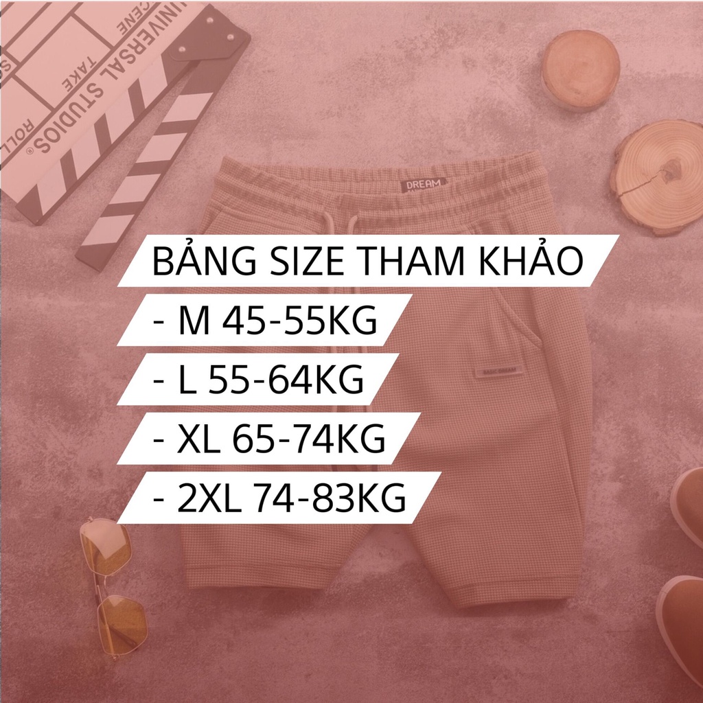 Quần đùi nam vải thun xốp form dáng trẻ trung chất dày dặn thấm hút mồ hôi DOLMAN