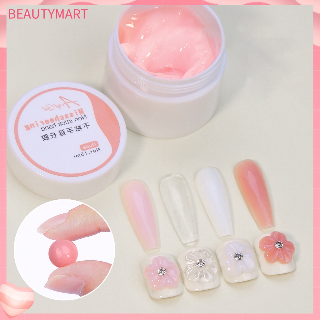 Keo Dán Nối Dài Móng Tay 15ml Tiết Kiệm Sức Không Gây Kích Ứng 4 Màu