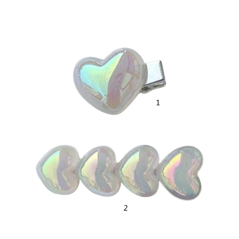 Kẹp Tóc Hình Trái Tim Nhỏ Xinh Màu Sắc Tươi Tắn Cho Nữ