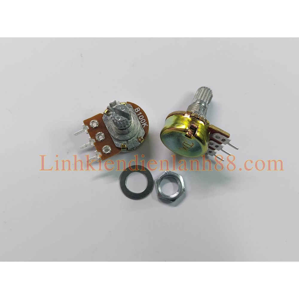 (5 cái) Chiết Áp Đơn 100K WH148 (Biến Trở) Mới.