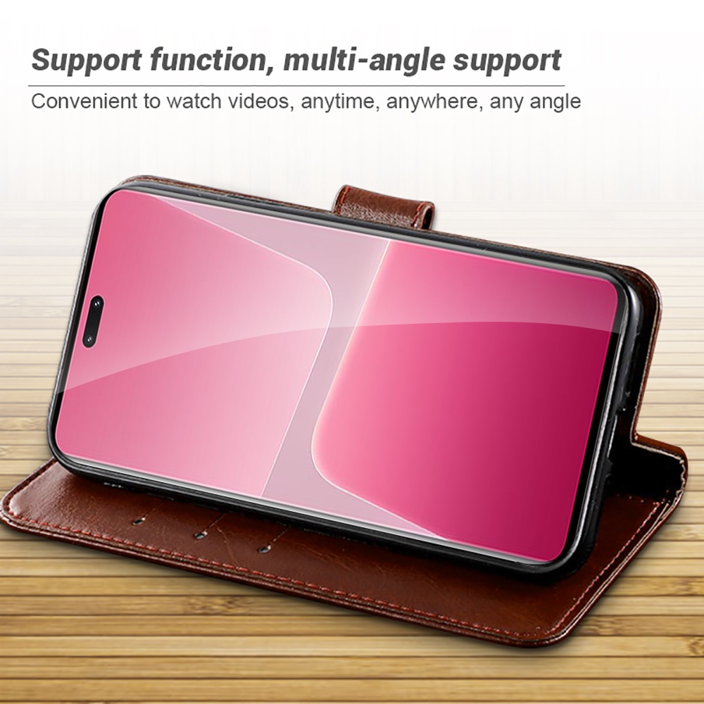 Bao Da Điện Thoại Nắp Lật Sang Trọng Dạng Ví Cho Xiaomi 13 Lite 5G Xiaomy Xaiomi Mi 13Lite Light 5G 6.55 "