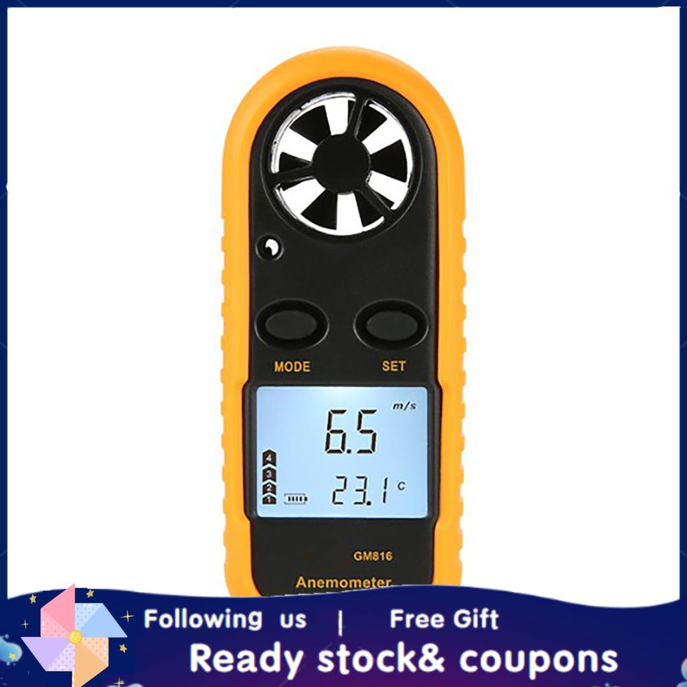 Xiyijia Digital Anemometer Wind Speed Meter Temperature Tester High Accuracy Easy Operation for Sports