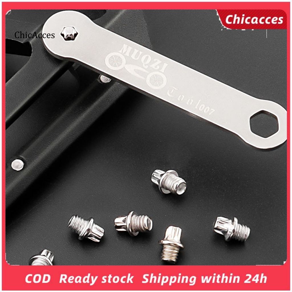 Chicacces Set 50 Đinh Ốc Gắn Bàn Đạp Xe Chống Trượt Chống Ăn Mòn