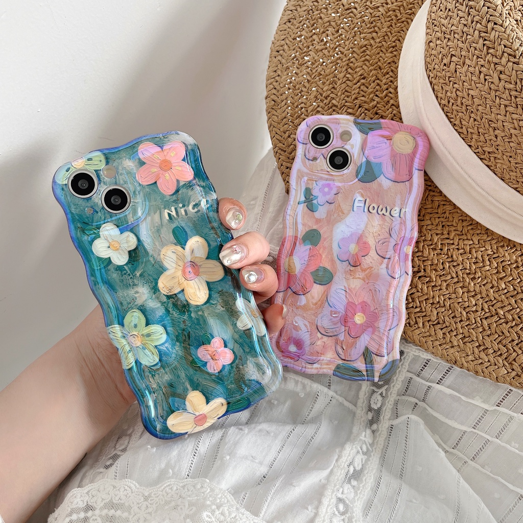 Ốp Điện Thoại TPU Chống Sốc Họa Tiết Tranh Sơn Dầu Cho Apple IPhone 14 13 12 11 Pro Max