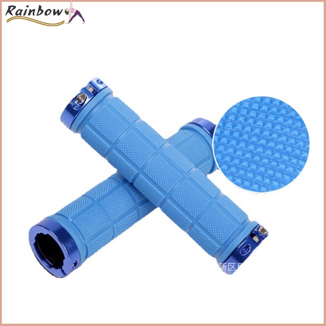 1 Cặp Vỏ Bọc Tay Lái Xe Đạp Leo Núi Bằng Cao Su Chống Trượt Thấm Hút Mồ Hôi