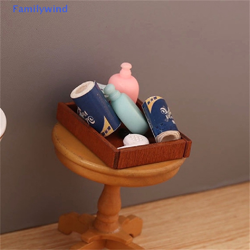 Set 3 Khay Gỗ Đựng Đồ Trang Trí Nhà Búp Bê Tỉ Lệ 1: 12