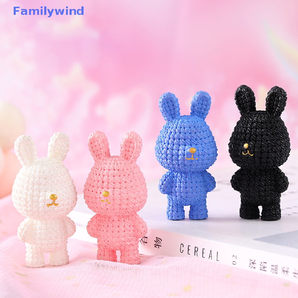 1 Đồ trang trí Thỏ Con Trang Trí Tiểu Cảnh Năm Mới Tỷ Lệ 1: 12