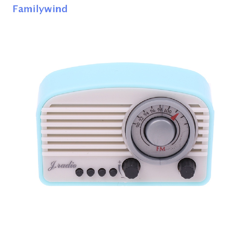 Mô Hình Radio Mini Trang Trí Nhà Búp Bê Phong Cách Retro