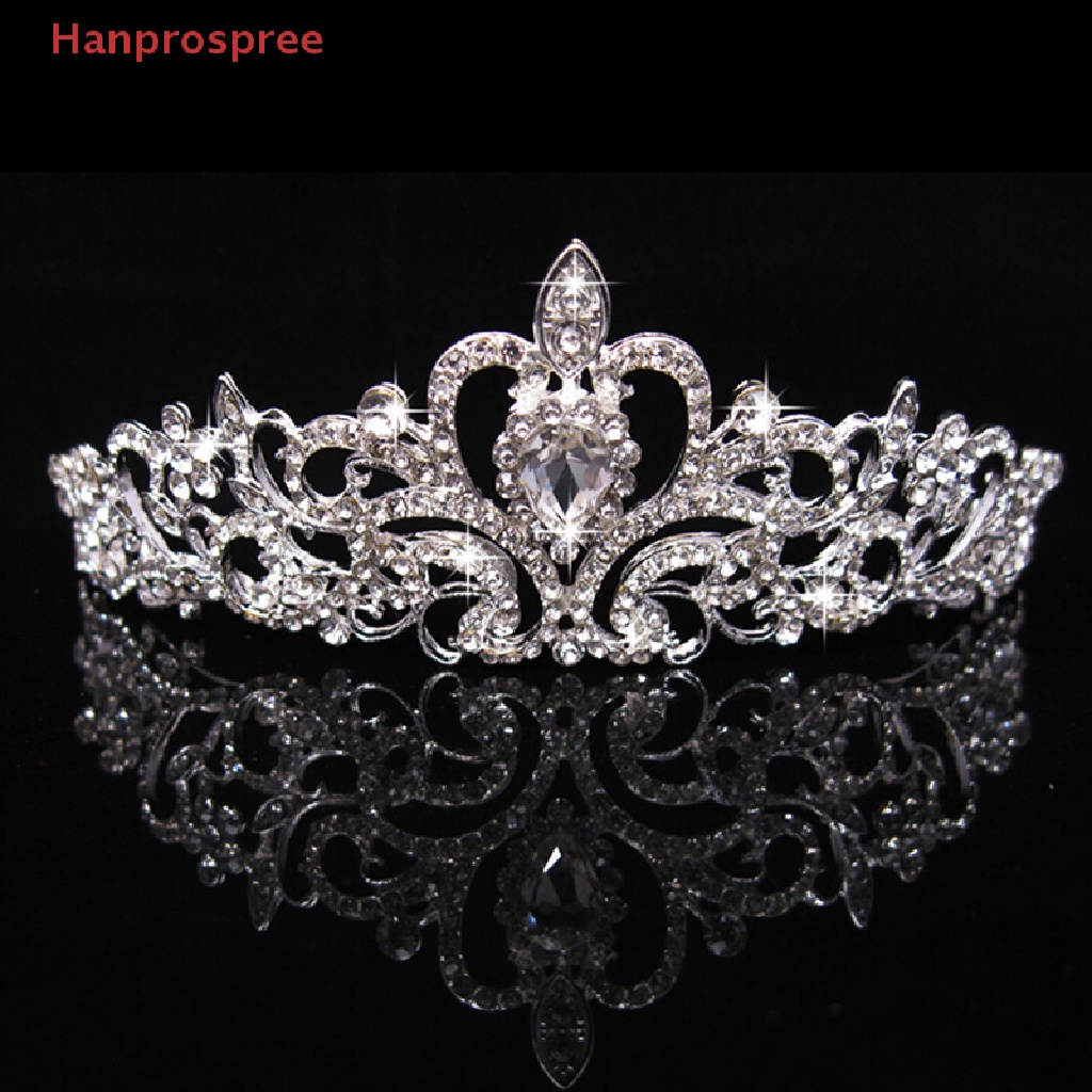 Cài Tóc Hình Vương Miện Đính Đá Dễ Thương Cho Cô Dâu