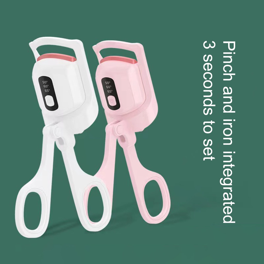 1 Bộ Dụng Cụ Uốn Cong Lông Mi Bằng Nhiệt Độ Lâu Trôi Có Thể Sạc Lại