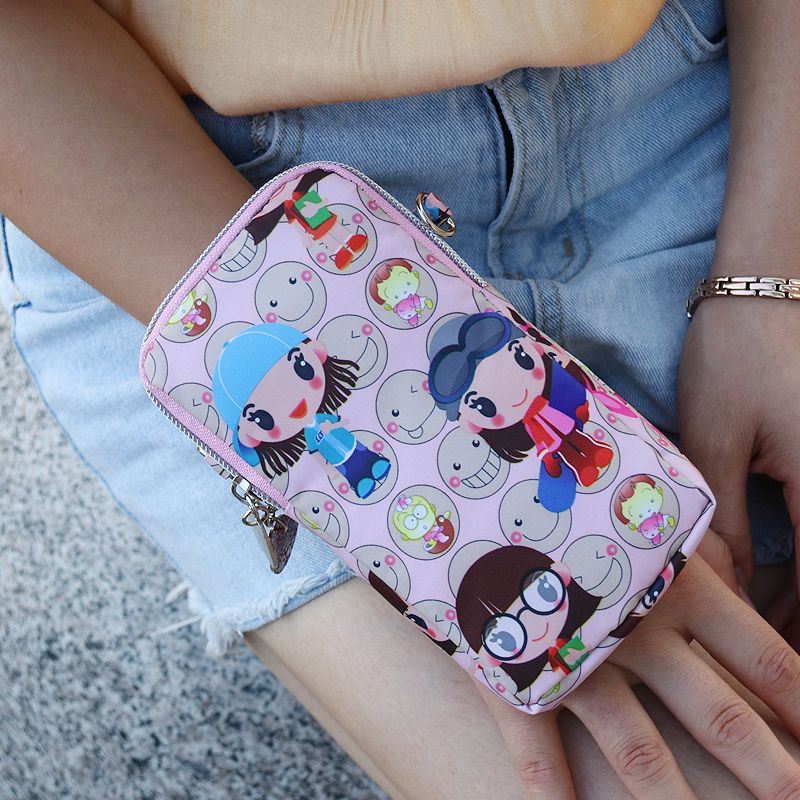 Túi Đựng Điện Thoại Đa Năng Đeo Cánh Tay / Đeo Vai Cỡ Lớn Họa Tiết Hoạt Hình Phong Cách Thể Thao Thời Trang Cho Nữ