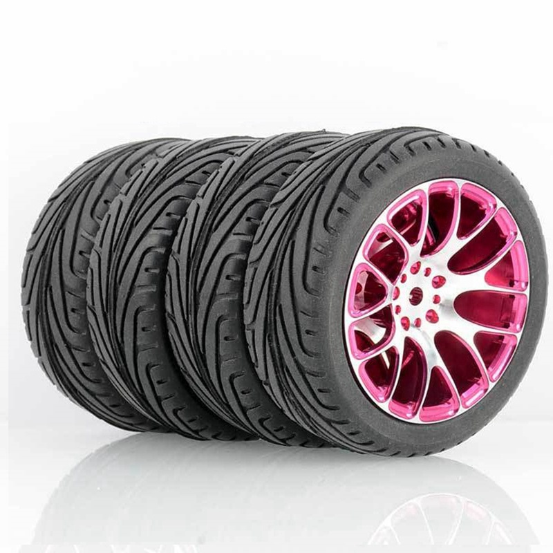 Set 4 Bánh Xe Cho Xe Hơi Điều Khiển Từ Xa Tỉ Lệ 1 / 10