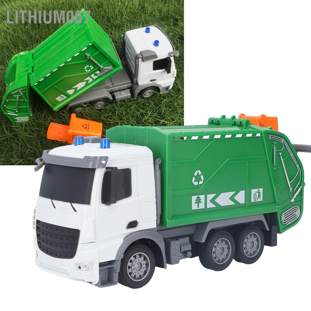 Lithium067 Giáo dục đồ chơi xe rác điện tử Xe tái chế có điều khiển từ xa cho bé trai gái
