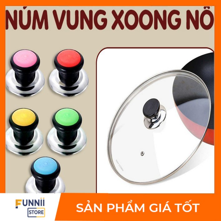 Núm cầm thay thế cho nắp vung xoong nồi chảo các loại chống nóng cách nhiệt tốt tiện lợi cao cấp